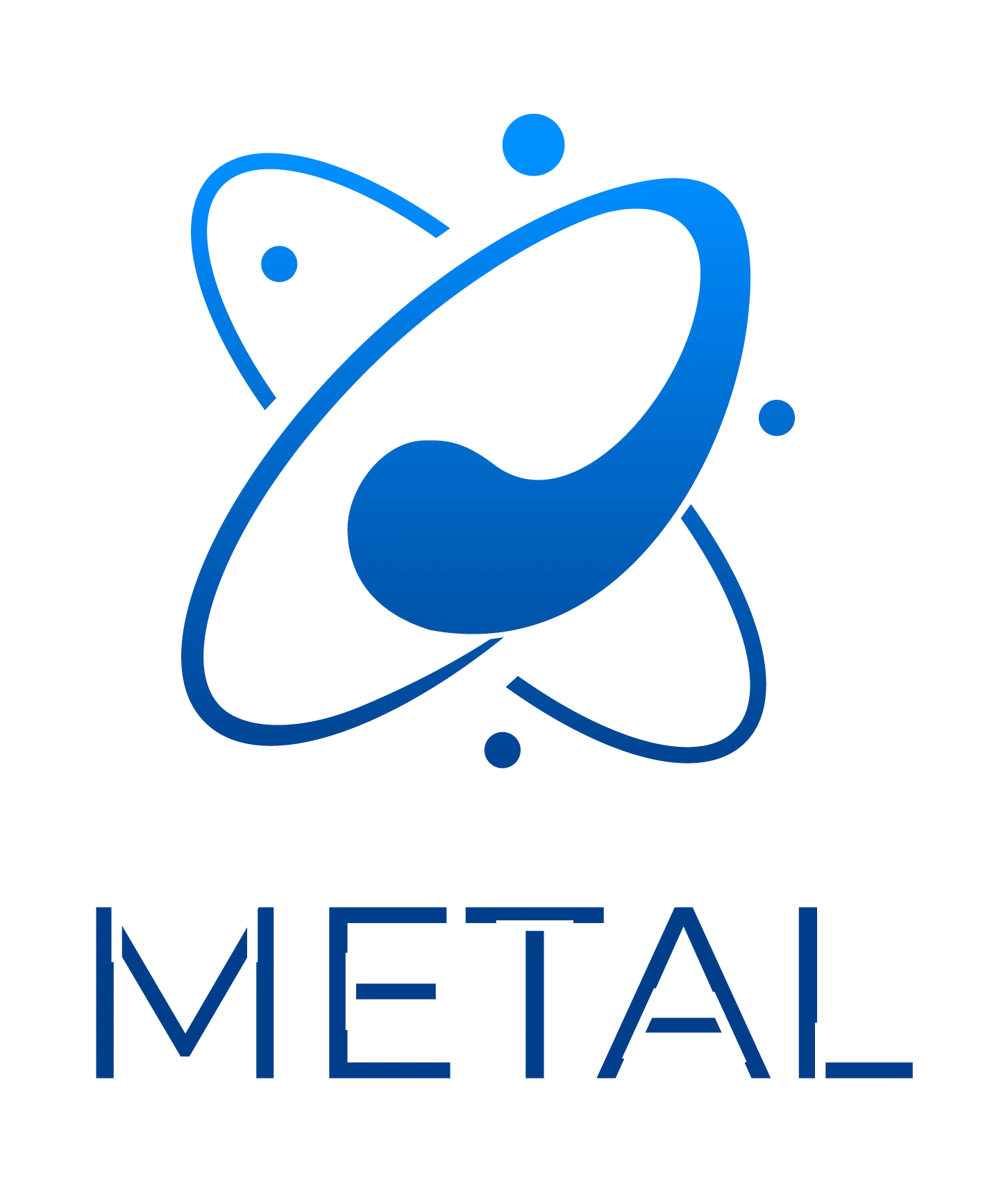 Logo METAL Logo de l'ERC METAL, représentant un atome stylisé avec des électrons en orbite et le nom 'METAL' en majuscules bleues et blanches.